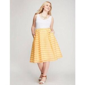 Lane Bryant a-line striped skirt size 18/20